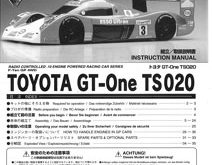 Kyosho Toyota Toms GT-One TS020 Manual