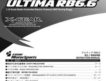 Kyosho Ultima RB6.6 Manual