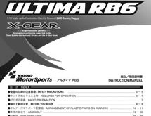 Kyosho Ultima RB6 Manual