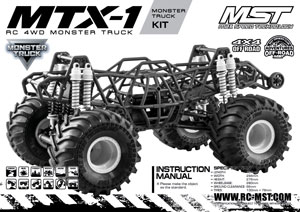 MST MTX-1 4WD Kit Manual