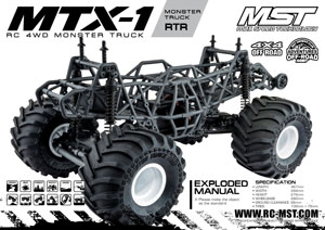 MST MTX-1 4WD RTR Manual