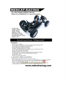 Redcat Racing Aftershock 3.0 Manual