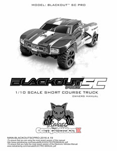Redcat Racing Blackout SC Pro Manual