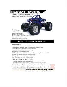 Redcat Racing Rockslide Pounder Manual