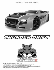 Redcat Racing Thunder Drift Manual