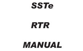 OFNA SSTe Buggy RTR Manual