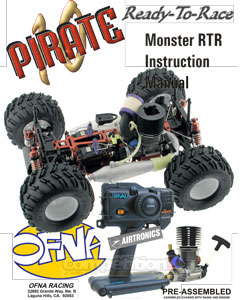 OFNA Pirate 10 Monster RTR Manual