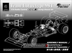 Carisma CRF-1 Classic Team Lotus Type 98T Manual