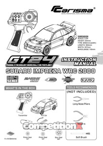 Carisma GT24 Subaru WRC 2000 Manual