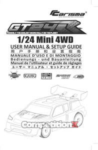 Carisma GT24R Manual