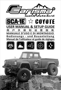 Carisma SCA-1E Coyote RTR Manual
