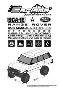 Carisma SCA-1E Range Rover Kit Plastic Wheel Manual