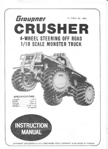 Graupner Crusher Manual