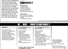 Team Associated Nitro TC3 RTR Plus Manual