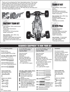 Team Associated RC10GT Plus Manual
