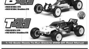 Team Associated RC10T4.1 RTR Brushless Manual
