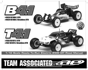 Team Associated RC10T4.1 RTR Brushless Manual