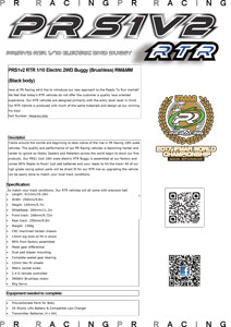 PR Racing S1 V2-RTR Manual