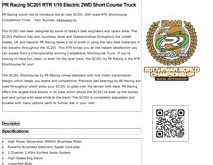 PR Racing SC201 RTR Manual