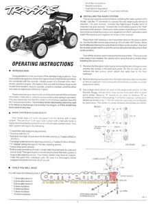 Traxxas 1/6 Gas Buggy Manual