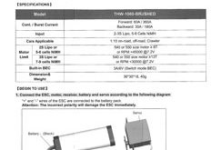 Tamiya THW-1060 ESC Manual