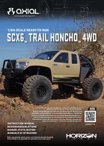 Axial SCX6 Trail Honcho Manual