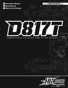HB Racing D817T Manual