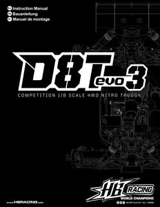 HB Racing D8T Evo3 Manual