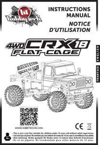 Hobbytech CRX18 Flat Cage Manual