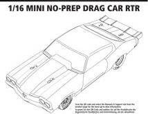 Team Losi Mini No-Prep Drag Car Chevrolet Chevelle Manual