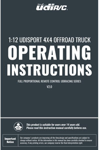 UDI 1201 4x4 Offroad Truck Manual