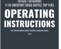 UDI 1609 FluidFire Drag Battle Top Fuel Manual
