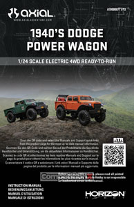 Axial SCX24 Dodge Power Wagon Manual