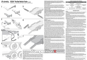 Axial SCX24 Flat Bed Vehicle Trailer Manual
