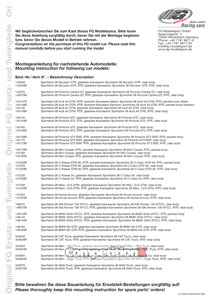 FG Modellsport Sportsline 08 2WD RTR Manual