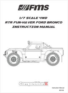 FMS Model Fun-Haver Ford Bronco Manual