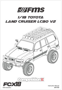FMS Model Toyota Land Cruiser LC80 V2 Manual