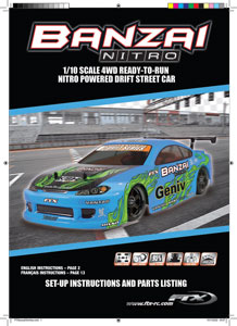 FTX RC Banzai Nitro Manual