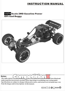 Himoto Offroad 2WD Gasoline Buggy 1/5 Scale Manual
