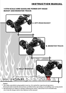 Himoto Offroad 4WD Gasoline Buggy 1/5 Scale Manual